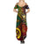 Vanuatu and Australia Summer Maxi Dress Vanuatuan Polynesian Mix Aussie Aboriginal Art LT14 - Polynesian Pride