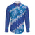 Vintage Blue Polynesia Family Matching Mermaid Dress and Hawaiian Shirt Plumeria With Hibiscus Tropical Vibes