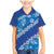 Vintage Blue Polynesia Family Matching Mermaid Dress and Hawaiian Shirt Plumeria With Hibiscus Tropical Vibes