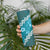 Vintage Dark Cyan Polynesia Skinny Tumbler Plumeria With Hibiscus Tropical Vibes