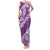 Vintage Purple Polynesia Family Matching Tank Maxi Dress and Hawaiian Shirt Plumeria With Hibiscus Tropical Vibes