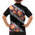 Black Polynesia Hawaiian Shirt Plumeria With Hibiscus Pattern Tropical Vibes