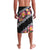 Black Polynesia Lavalava Plumeria With Hibiscus Pattern Tropical Vibes