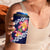 Blue Polynesia 4 in 1 Can Cooler Tumbler Plumeria With Hibiscus Pattern Tropical Vibes