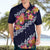 Blue Polynesia Hawaiian Shirt Plumeria With Hibiscus Pattern Tropical Vibes