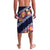 Blue Polynesia Lavalava Plumeria With Hibiscus Pattern Tropical Vibes