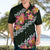 Green Polynesia Hawaiian Shirt Plumeria With Hibiscus Pattern Tropical Vibes