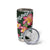 Green Polynesia Tumbler Cup Plumeria With Hibiscus Pattern Tropical Vibes