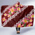 Oxblood Polynesia Hooded Blanket Plumeria With Hibiscus Pattern Tropical Vibes