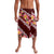 Oxblood Polynesia Lavalava Plumeria With Hibiscus Pattern Tropical Vibes