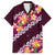 Pink Polynesia Family Matching Puletasi and Hawaiian Shirt Plumeria With Hibiscus Pattern Tropical Vibes