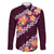 Pink Polynesia Family Matching Puletasi and Hawaiian Shirt Plumeria With Hibiscus Pattern Tropical Vibes
