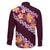 Pink Polynesia Family Matching Puletasi and Hawaiian Shirt Plumeria With Hibiscus Pattern Tropical Vibes