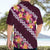 Pink Polynesia Hawaiian Shirt Plumeria With Hibiscus Pattern Tropical Vibes