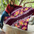 Pink Polynesia Quilt Plumeria With Hibiscus Pattern Tropical Vibes