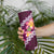 Pink Polynesia Skinny Tumbler Plumeria With Hibiscus Pattern Tropical Vibes