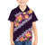 Purple Polynesia Hawaiian Shirt Plumeria With Hibiscus Pattern Tropical Vibes