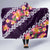 Purple Polynesia Hooded Blanket Plumeria With Hibiscus Pattern Tropical Vibes