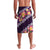 Purple Polynesia Lavalava Plumeria With Hibiscus Pattern Tropical Vibes