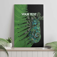Personalised New Zealand Darts Canvas Wall Art Aotearoa Maori Fern Mix Manaia Tattoo