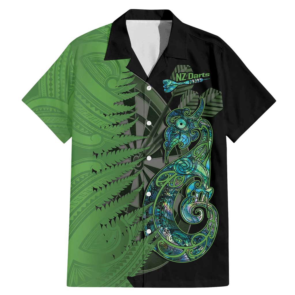 Personalised New Zealand Darts Family Matching Mermaid Dress and Hawaiian Shirt Aotearoa Maori Fern Mix Manaia Tattoo