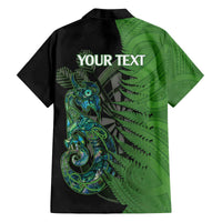 Personalised New Zealand Darts Family Matching Puletasi and Hawaiian Shirt Aotearoa Maori Fern Mix Manaia Tattoo LT14 - Polynesian Pride