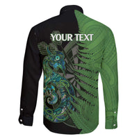 Personalised New Zealand Darts Family Matching Puletasi and Hawaiian Shirt Aotearoa Maori Fern Mix Manaia Tattoo LT14 - Polynesian Pride