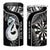 Personalised New Zealand Darts 4 in 1 Can Cooler Tumbler Aotearoa Fern Mix Paua Shell Manaia - Black