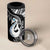 Personalised New Zealand Darts 4 in 1 Can Cooler Tumbler Aotearoa Fern Mix Paua Shell Manaia - Black