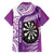 Personalised New Zealand Darts Hawaiian Shirt Aotearoa Fern Mix Paua Shell Manaia - Purple