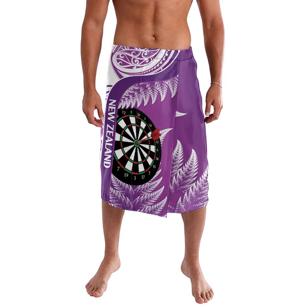 Personalised New Zealand Darts Lavalava Aotearoa Fern Mix Paua Shell Manaia - Purple LT14 Purple - Polynesian Pride