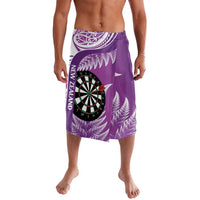 Personalised New Zealand Darts Lavalava Aotearoa Fern Mix Paua Shell Manaia - Purple LT14 Purple - Polynesian Pride