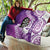 Personalised New Zealand Darts Quilt Aotearoa Fern Mix Paua Shell Manaia - Purple