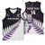 New Zealand Silver Fern Rugby Custom Basketball Jersey Go All Black Purple Maori Paua Shell - Polynesian Pride