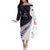 New Zealand Silver Fern Rugby Custom Off The Shoulder Long Sleeve Dress Go All Black Purple Maori Paua Shell - Polynesian Pride