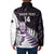 New Zealand Silver Fern Rugby Custom Padded Jacket Go All Black Purple Maori Paua Shell - Polynesian Pride