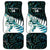 New Zealand Silver Fern Rugby Custom Car Mats Go All Black Turquoise Maori Paua Shell - Polynesian Pride