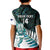 New Zealand Silver Fern Rugby Custom Kid Polo Shirt Go All Black Turquoise Maori Paua Shell - Polynesian Pride
