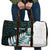 New Zealand Silver Fern Rugby Custom Travel Bag Go All Black Turquoise Maori Paua Shell - Polynesian Pride
