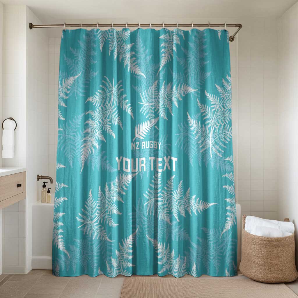 New Zealand Silver Fern Rugby Custom Bathroom Set Go Aotearoa Champions Turquoise Version - Polynesian Pride