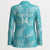 New Zealand Silver Fern Rugby Custom Blazer Go Aotearoa Champions Turquoise Version - Polynesian Pride