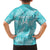 New Zealand Silver Fern Rugby Custom Family Matching Long Sleeve Bodycon Dress and Hawaiian Shirt Go Aotearoa Champions Turquoise Version - Polynesian Pride