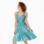 New Zealand Silver Fern Rugby Custom Midi Dress Go Aotearoa Champions Turquoise Version - Polynesian Pride