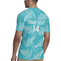 New Zealand Silver Fern Rugby Custom Rugby Jersey Go Aotearoa Champions Turquoise Version - Polynesian Pride