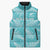 New Zealand Silver Fern Rugby Custom Sleeveless Puffer Jacket Go Aotearoa Champions Turquoise Version - Polynesian Pride