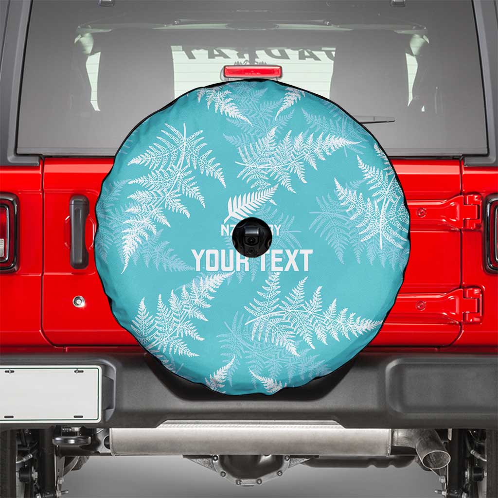 New Zealand Silver Fern Rugby Custom Spare Tire Cover Go Aotearoa Champions Turquoise Version - Polynesian Pride