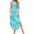 New Zealand Silver Fern Rugby Custom Summer Maxi Dress Go Aotearoa Champions Turquoise Version - Polynesian Pride