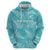 New Zealand Silver Fern Rugby Custom Zip Hoodie Go Aotearoa Champions Turquoise Version - Polynesian Pride