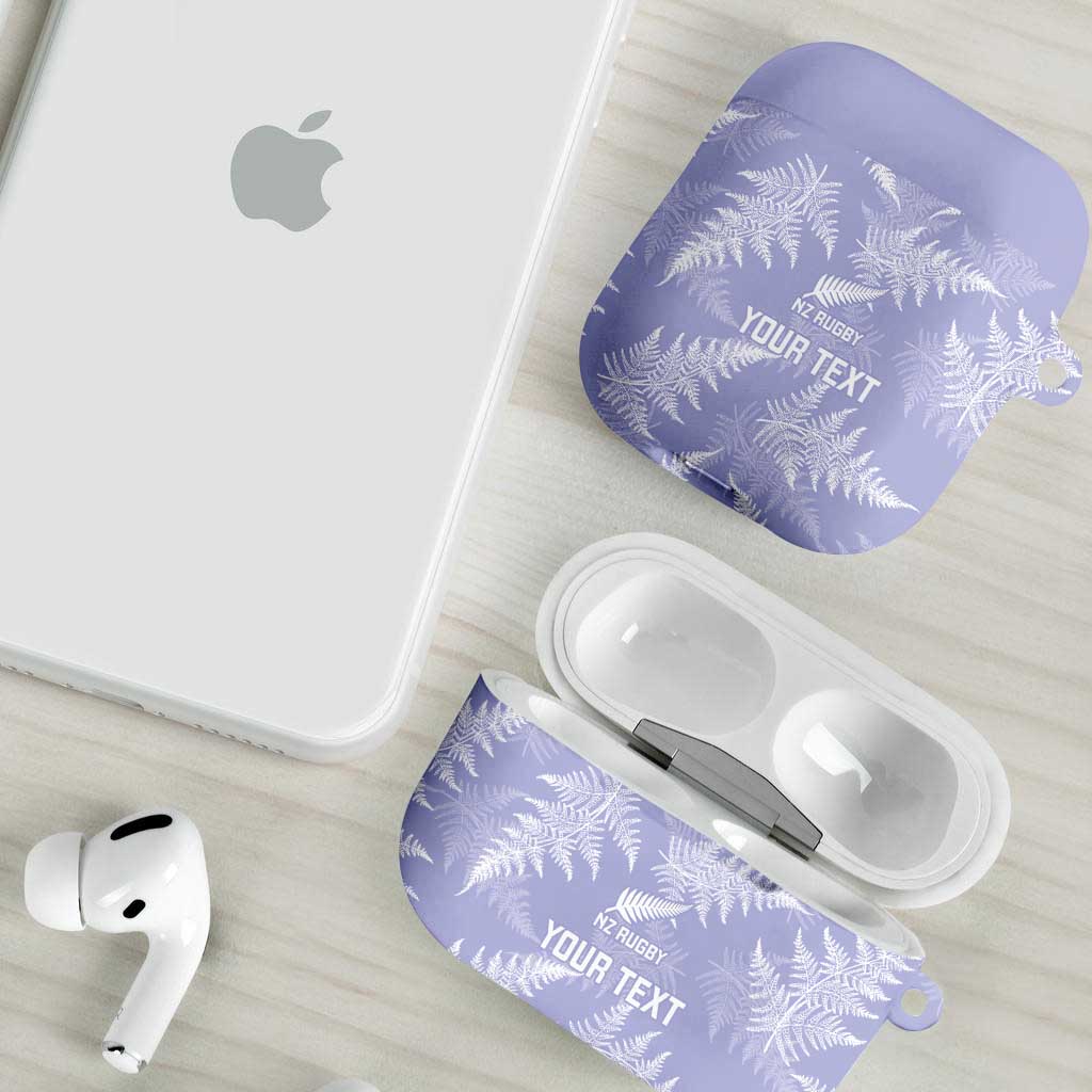 New Zealand Silver Fern Rugby Custom AirPods Case Go Aotearoa Champions Purple Version - Polynesian Pride