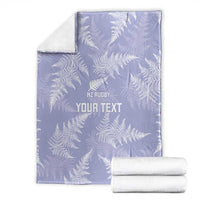 New Zealand Silver Fern Rugby Custom Blanket Go Aotearoa Champions Purple Version - Polynesian Pride